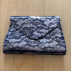 NWOT Neiman Marcus Floral Lacy Evening Bag